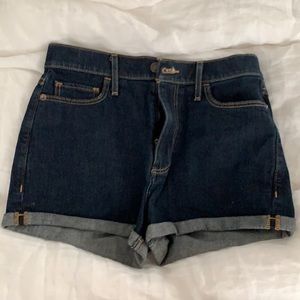 Abercrombie & Fitch high waist dark jean shorts 4
